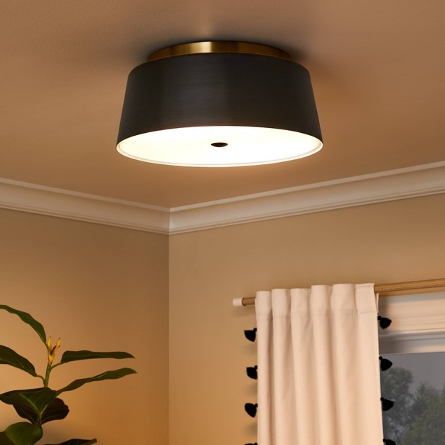 Semi Flushmount Kids x27 Ceiling Light Black gold