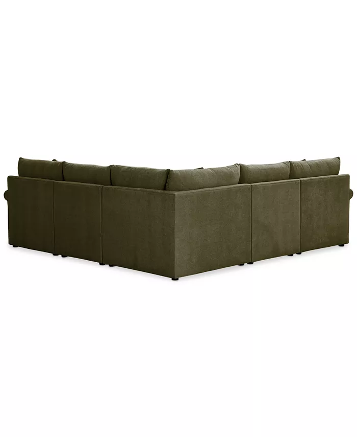 Furniture Wrenley 102 5-Pc. L-Shape Modular Sectional Sofa