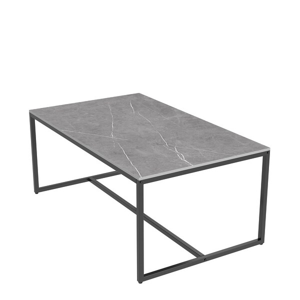 Rectangle Coffee Table Sintered Stone Table for Living Room Office