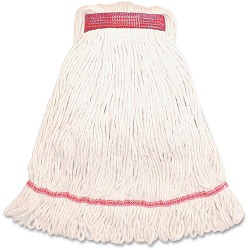 Genuine Joe Narrow Band Blend Large Loop Wet Mop | 12oz.， 12