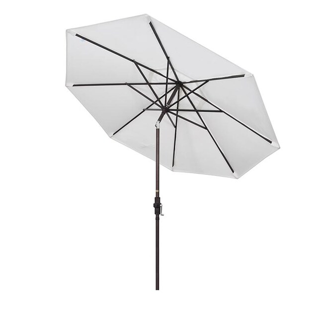 California Umbrella 7.5 Ft. Octagonal Aluminum Push Button Tilt Patio Umbrella W/ Crank Lift and Aluminum Ribs