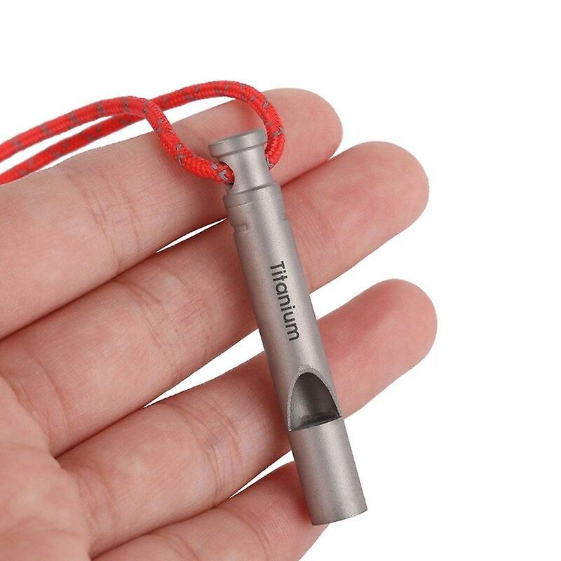 Ultralight Titanium Emergency Whistle 01