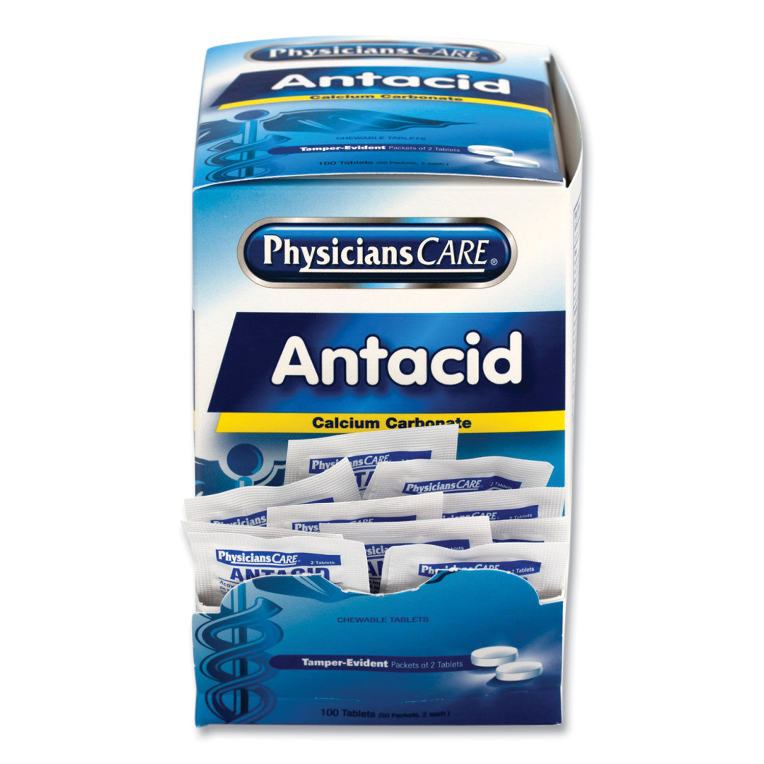 Antacid Calcium Carbonate Medication by PhysiciansCareandreg; ACM90089