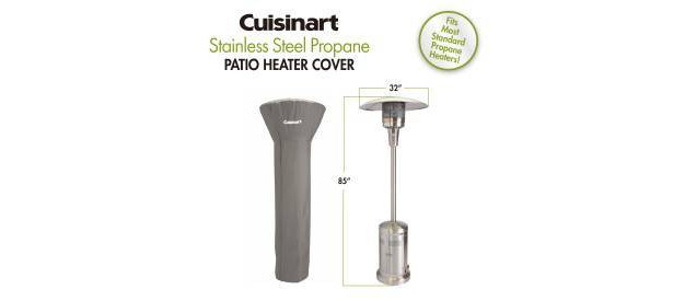 Cuisinart Universal Fit Backyard Patio Heater Cover Gray