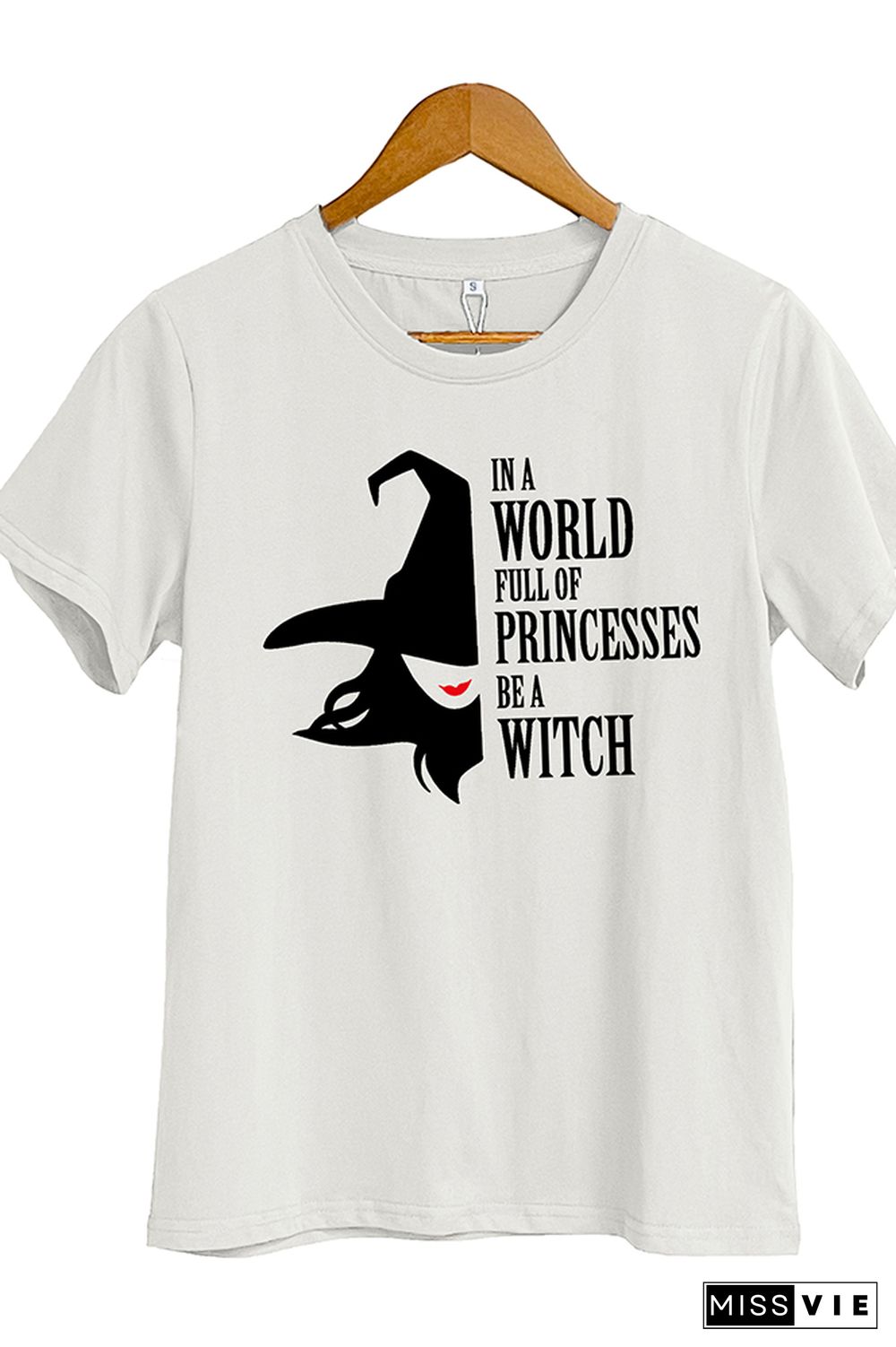 Spooky Witch Short Sleeve Graphic Tee Wholesale