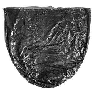 Aluf Plastics 55 Gal. 60 Gal. 22 mic (eq) 38 in. x 60 in. Equivalent Black High Density Garbage Trash Bags (150-Count) HCR-386022B