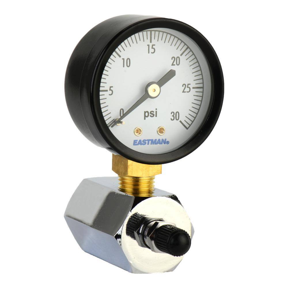 EASTMAN 34 in. IPS Gas Pressure Test Gauge 0-30 psi 45167