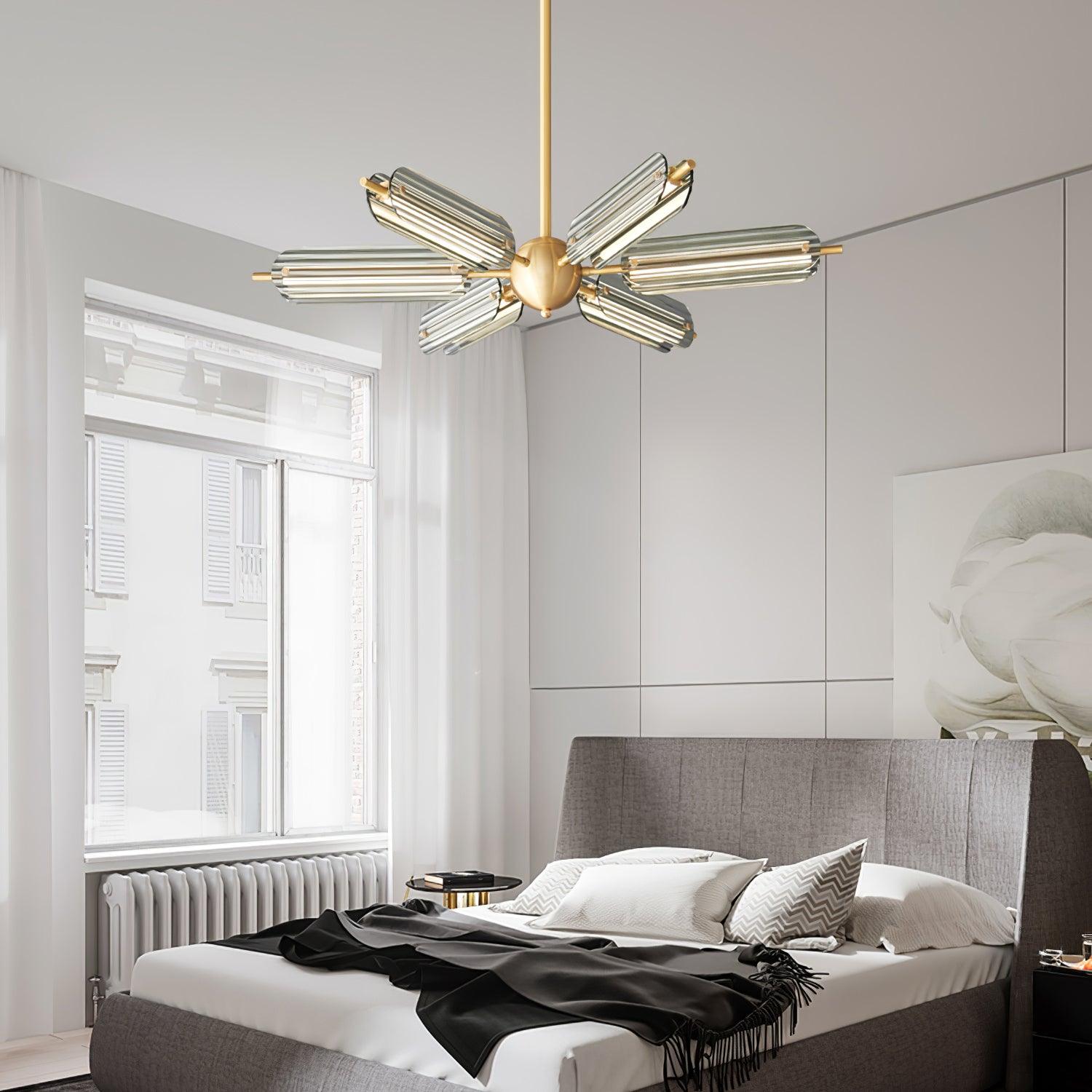 Sputnik Brass Chandelier