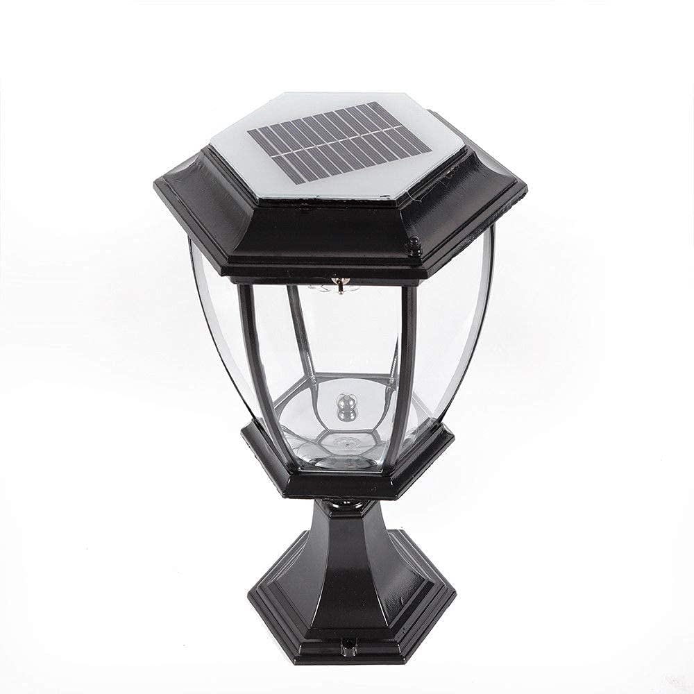 WUZSTAR Outdoor Solar Post Lights，Energy Saving Lantern lamp for Fence Deck or Patio