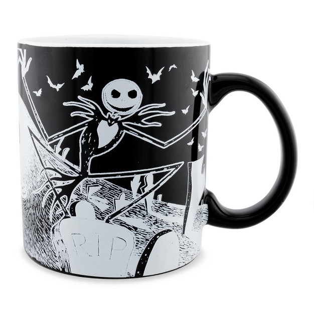 Silver Buffalo Disney The Nightmare Before Christmas Glow in the dark Ceramic Mug