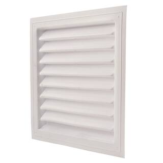 Master Flow 18 in. x 24 in. Plastic Wall Louver Static Vent in White SL18x24