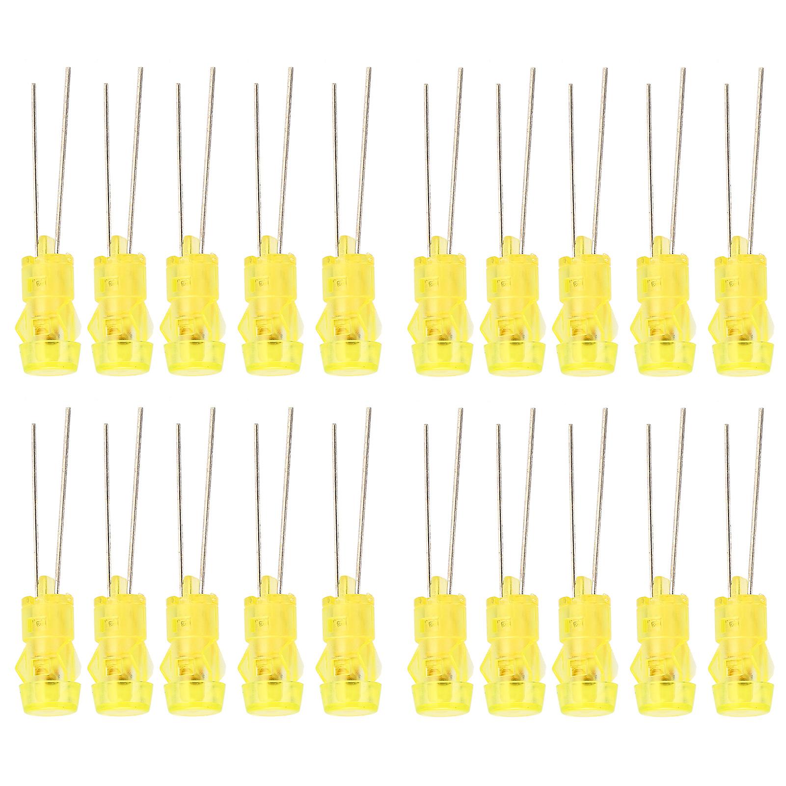 20pcs 3mm Diy Led Diode Portable Light Emitting Diodes For Science Project Experimentyellow Light