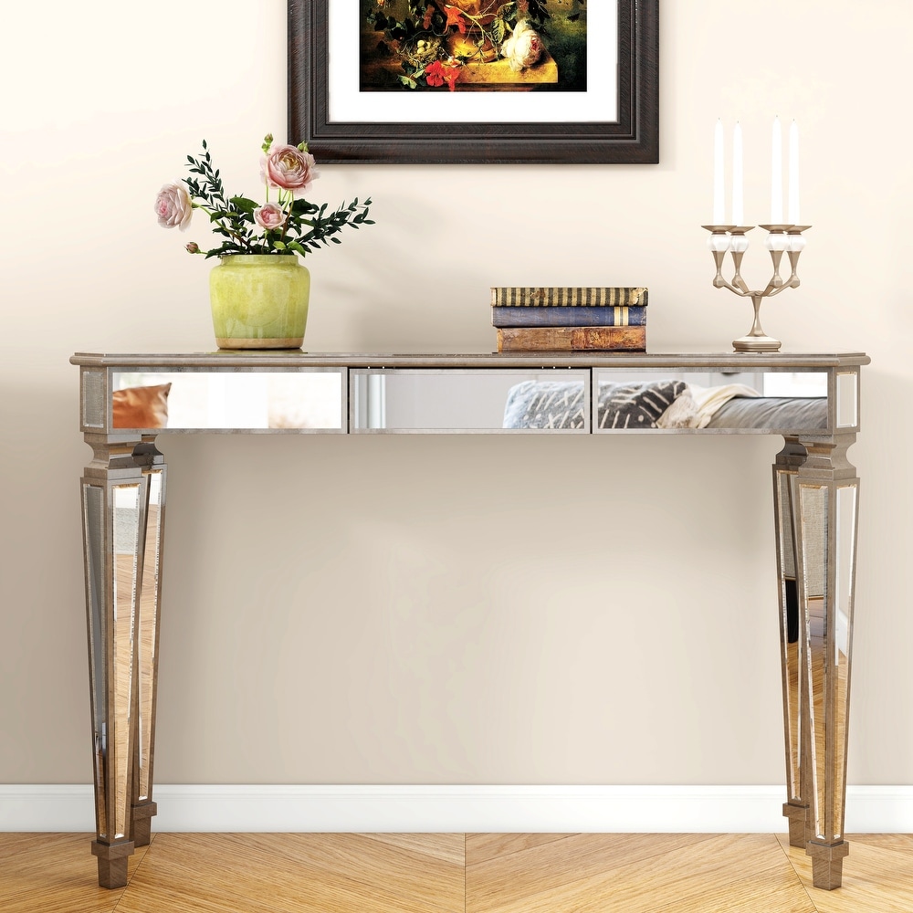 Mirrored Accent Table Console Table