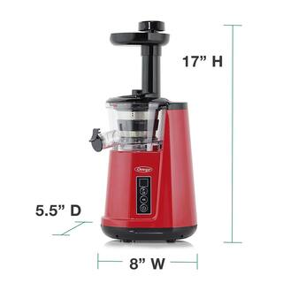 Omega Red Cold Press 365 Compact Masticating Vertical Juicer JC3000RD13