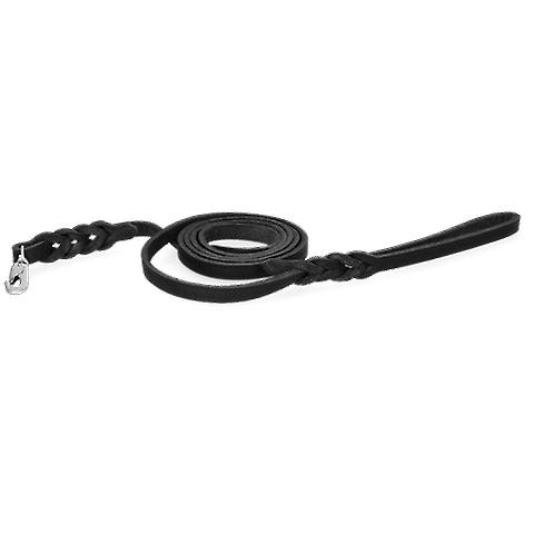 Spotted! Pro Leather Show Line Black Clip Hook 1，8x180cm