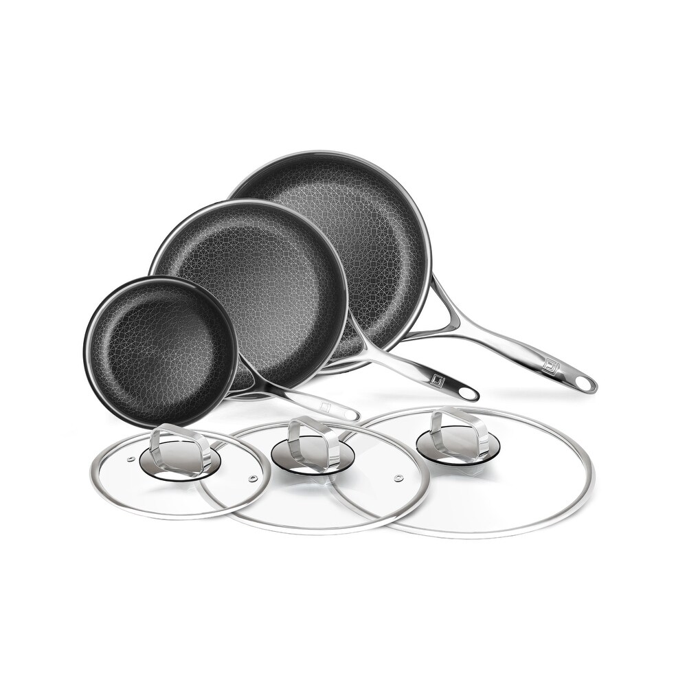 DiamondClad by Livwell 6pc Hybrid Nonstick Frying Pan Set