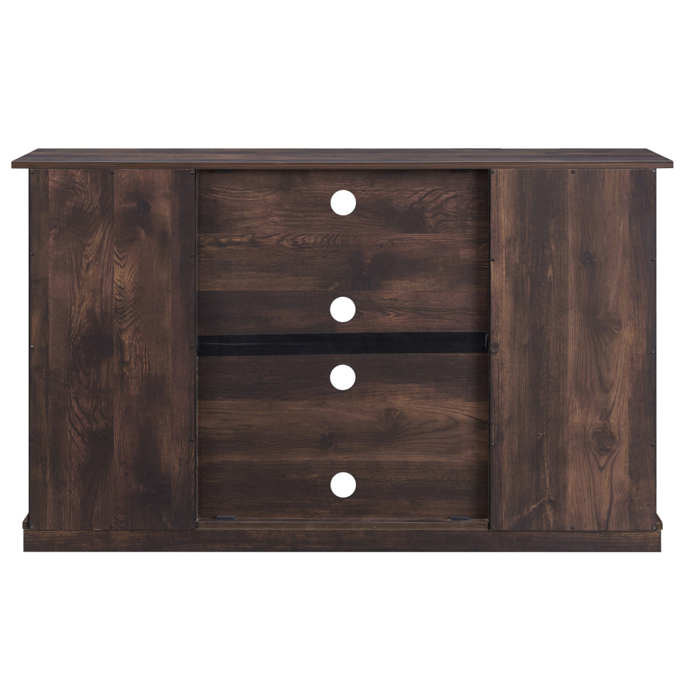 Hearthpro Barn Style Media Console with Rolling ;