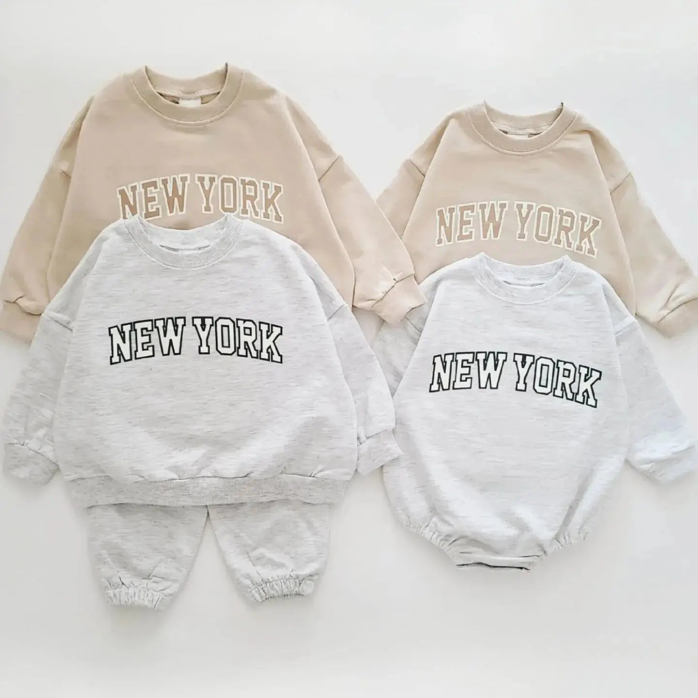 2024 Baby Romper INS 0-12M Newborn Infant Baby Boy Girl Romper Cute New York Letter Long Sleeve Jumpsuit Playsuit Clothing