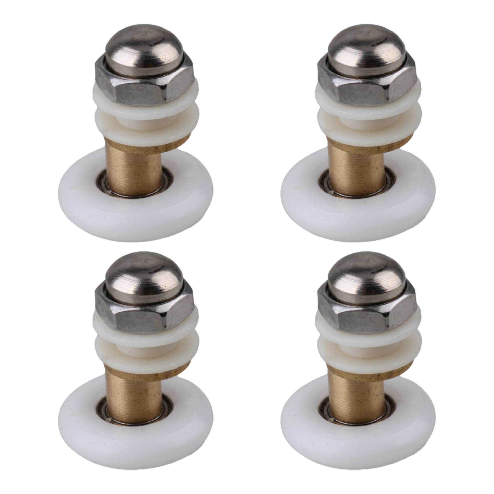 4Pcs Partiality Door Rollers Replacement Runner Wheels Pulleys 25mm Dia