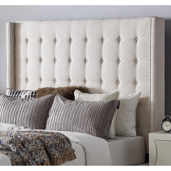 Marion Tall Tufted Wingback Headboard by iNSPIRE Q Bold - - 19511384