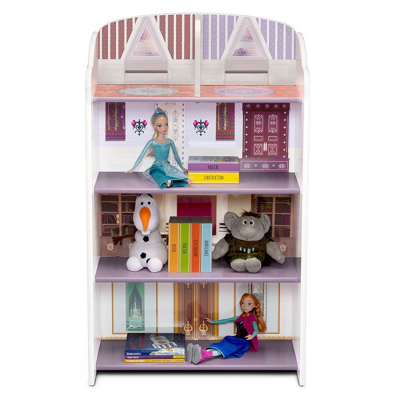 Disney's Frozen 2 Wooden Playhouse 4-Shelf Bookcase for Kids by Delta Children