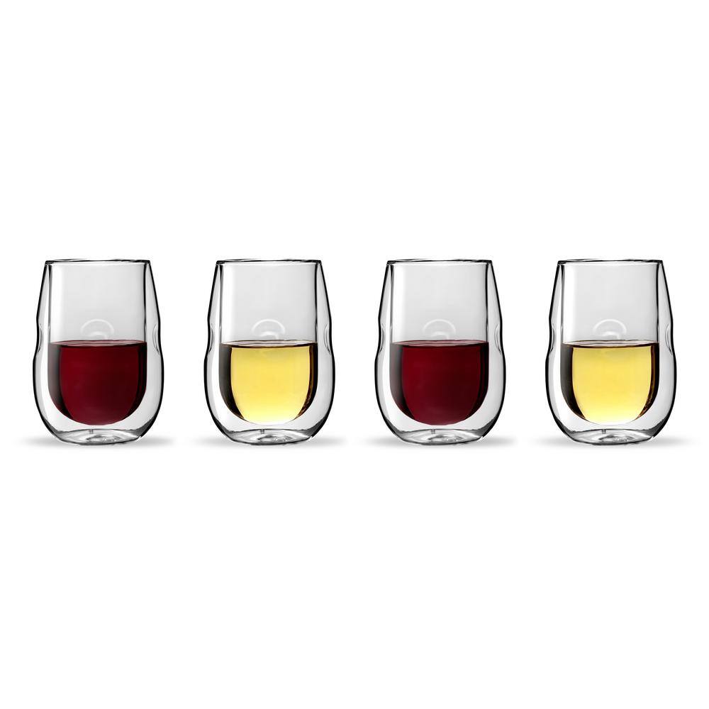 Ozeri Moderna Artisan Series Double Wall Insulated Wine and Beverage Glasses (Set of 4) DW10W-4