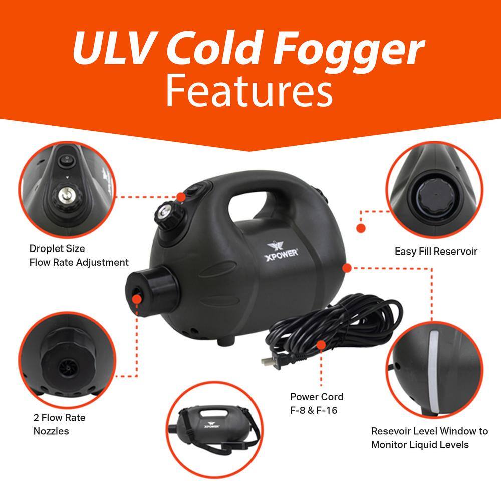 XPOWER 27 fl. oz. Ultra-Low Volume Commercial Electric Cold Fogger with 20 ft. Power Cord F-8