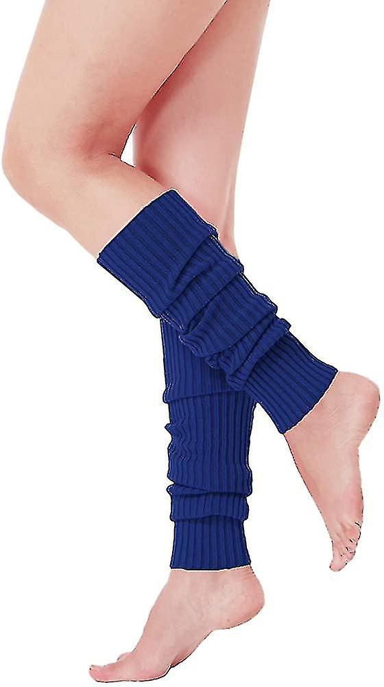 Women Juniors Neon Ribbed Leg Warmers For 80s Eighty's Party Sports Yoga A