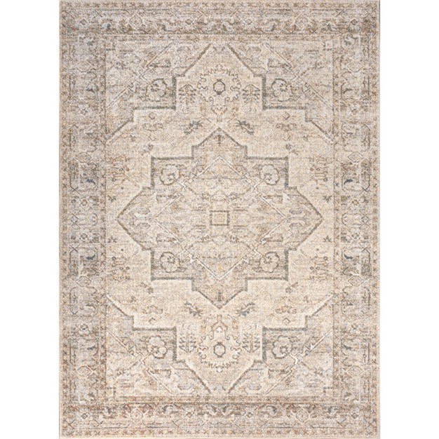 Jonathan Y Koda Vintage Medallion Machine washable Area Rug