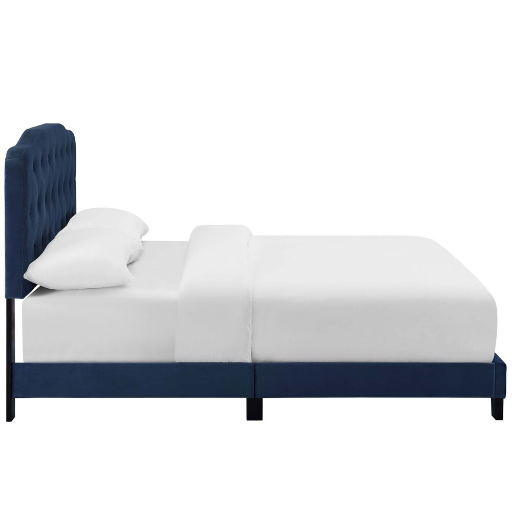 Amelia Twin Upholstered Velvet Bed