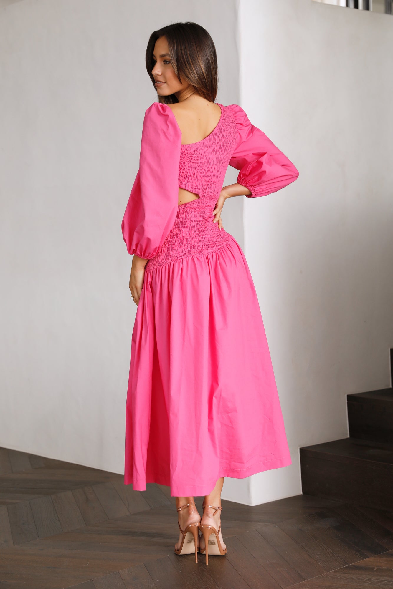 Taking Control Maxi Dress Hot Pink