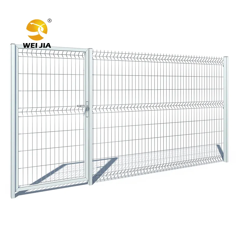 Free sample ODM OEM Factory Supply Curved Hot Dip Galvanized Peach Post 3D Mesh Fence