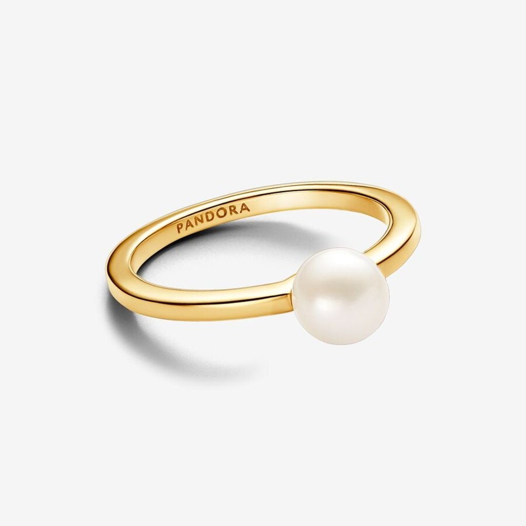 PANDORA  Treated Freshwater Cultured Pearl Ring in Gold