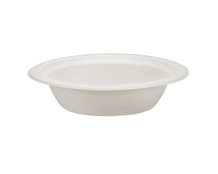 Nicole Home Collection Sugarcane 12 oz. Paper Bowl， White， 50 Count - 00201