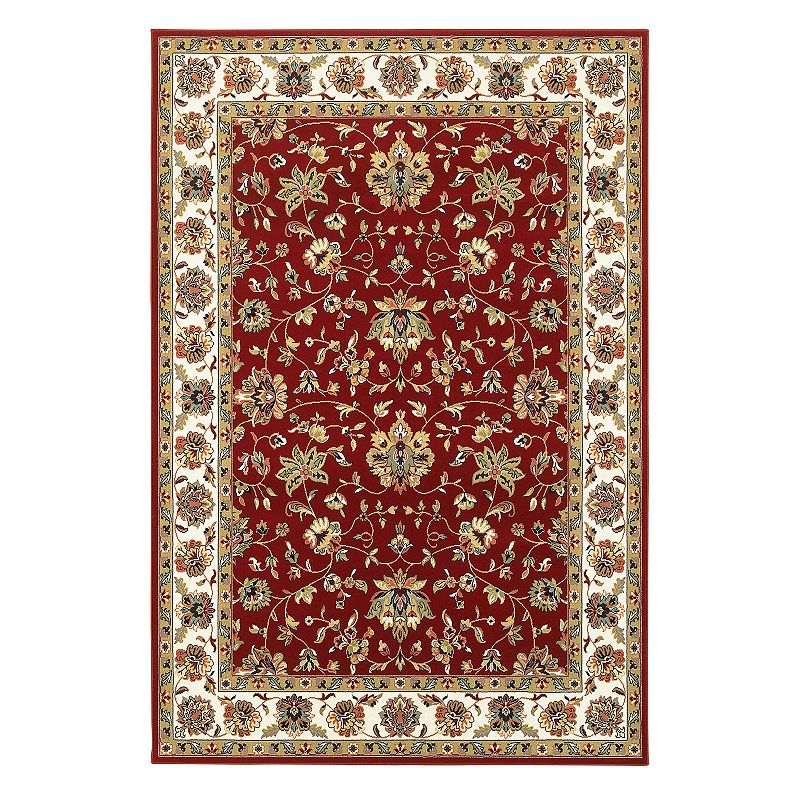 StyleHaven Keswick Fleur Rouge Framed Floral Rug