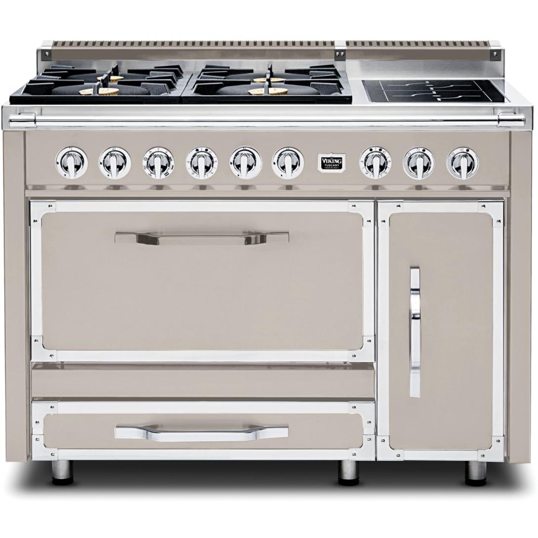 Viking 48-inch Freestanding Dual Fuel Range with True Convection Technology TVDR481-4IPG