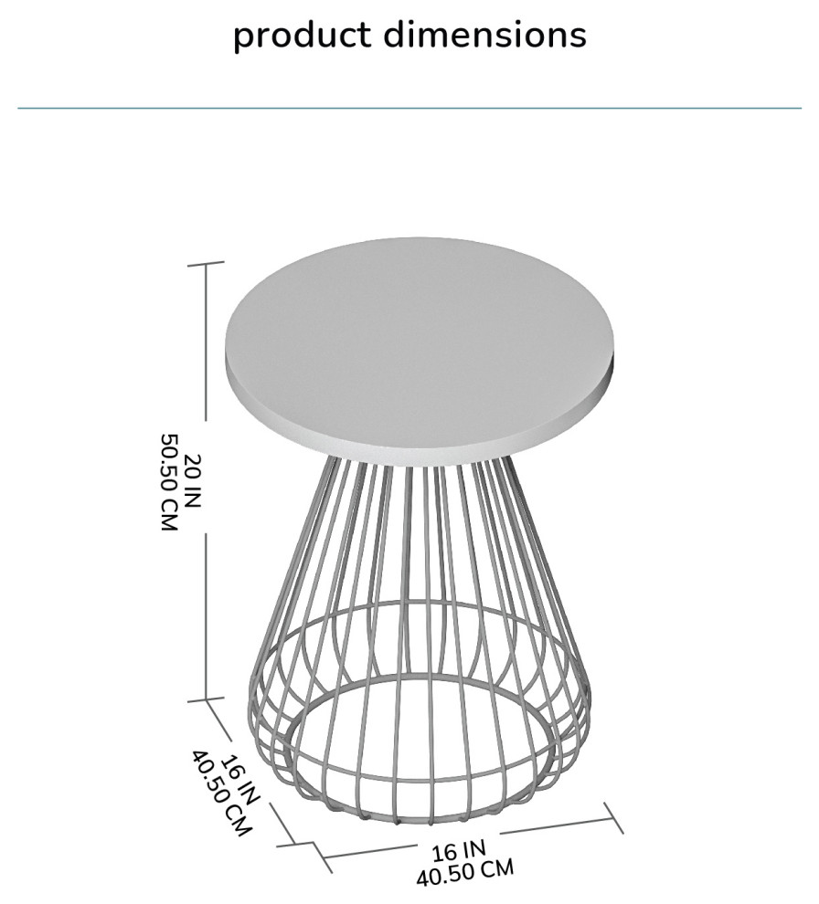 Melody Designer Cage Table   Industrial   Side Tables And End Tables   by MH London  Houzz