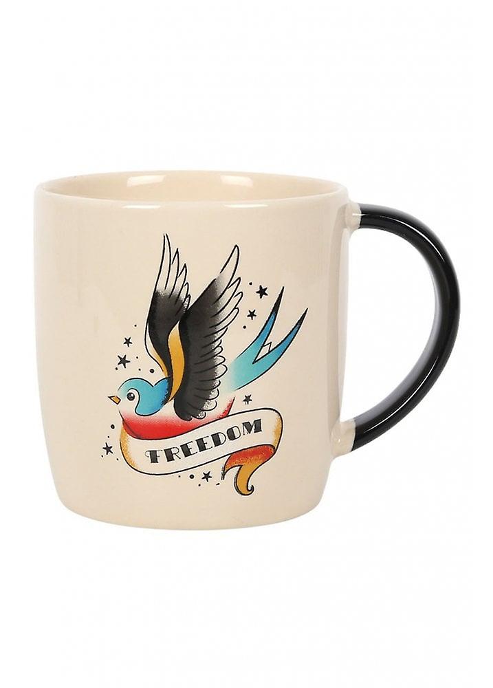 Gothic Homeware Freedom Tattoo Sparrow Mug