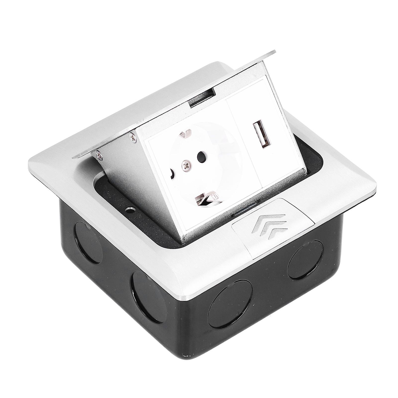 Floor Electrical Outlet Embedded Pop Up Socket Box Eu Standard Usb Power Accessories 250v 16aslow Pop Up