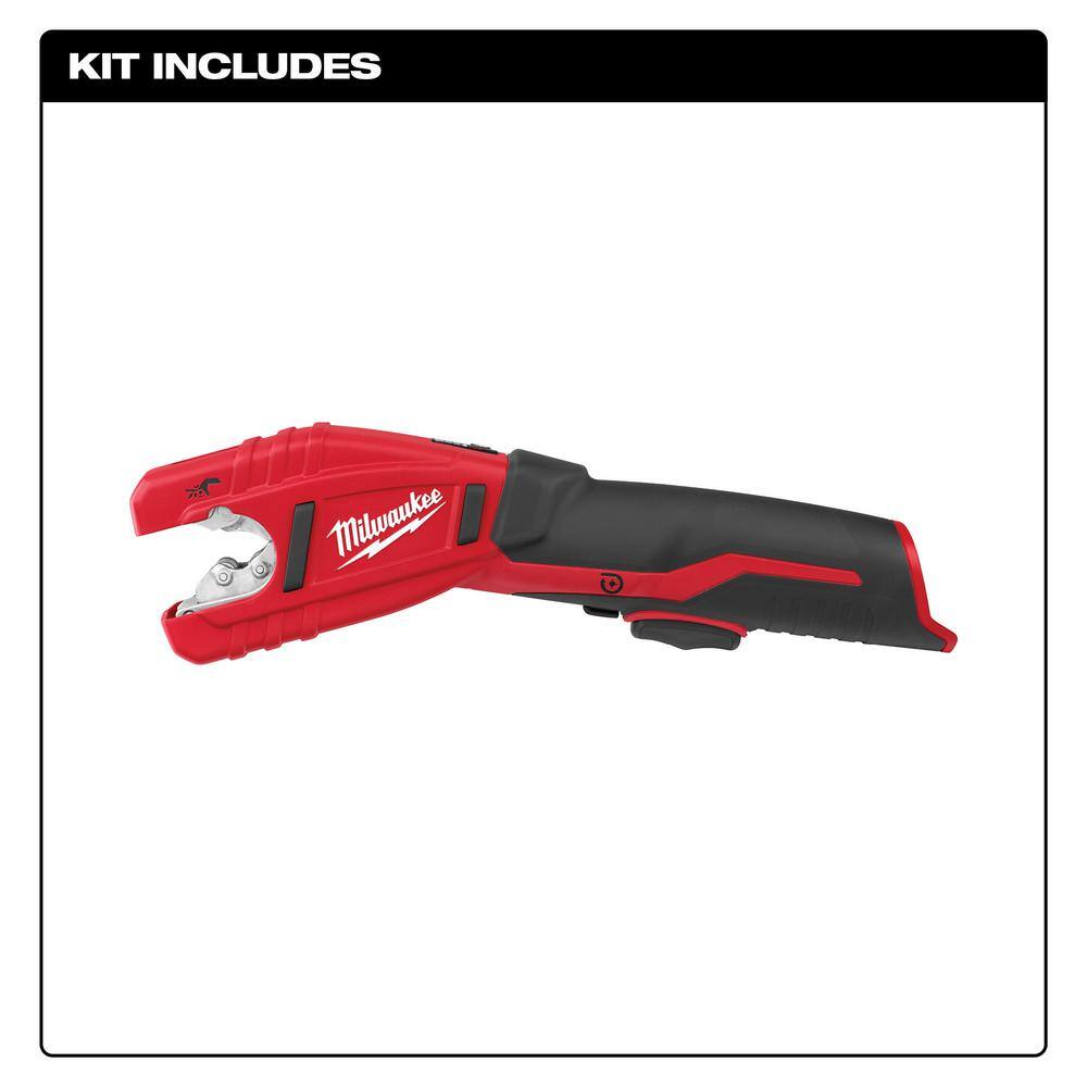 MW M18 18-Volt Lithium-Ion Brushless Force Logic Press Tool Kit with M12 Copper Tubing Cutter (2 -Tool) 2922-22-2471-20