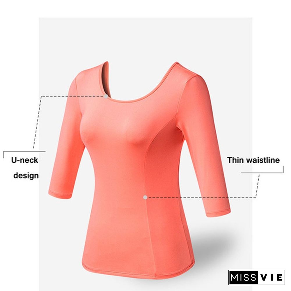 Summer Mesh Patchwork Women Sporting Short-sleeved T-shirts Workout Fitness Women T-shirts Solid Color Slim Clothes Female