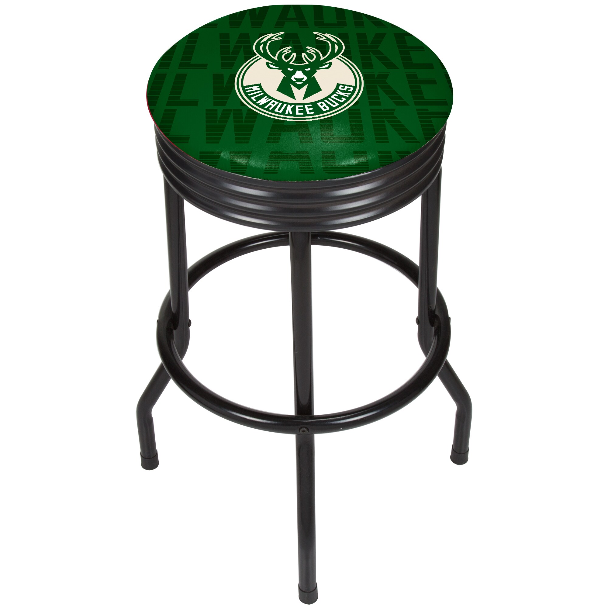 NBA Black Ribbed Bar Stool - City