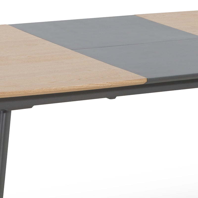 DALARY Extendable Dining Table 180/230cm Natural/Grey