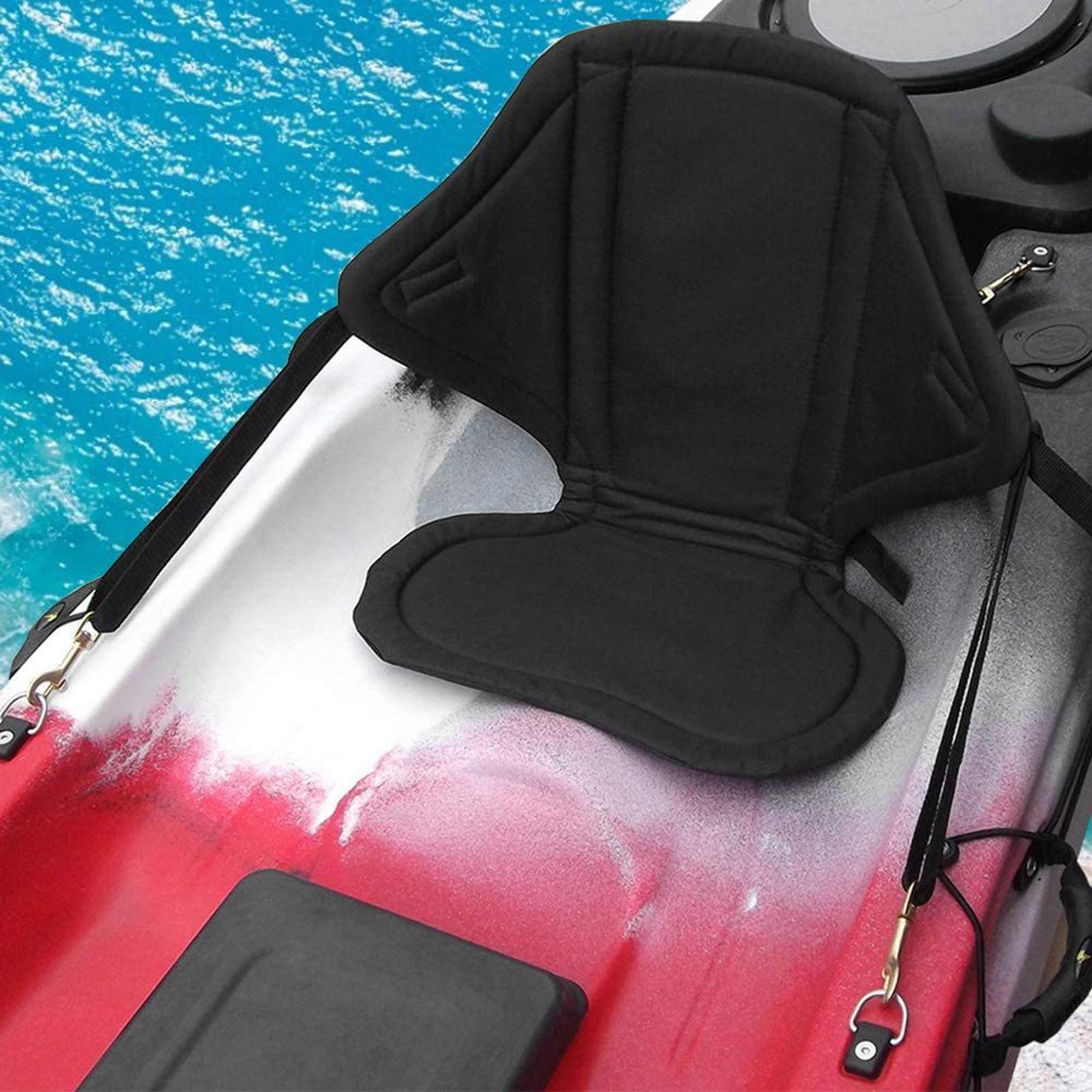 1x kayak boat seat Cushion with Storage Bag Universal Back Rest for Paddle Board