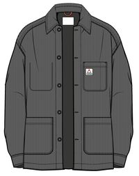 Balsa Cord Overshirt - Charcoal