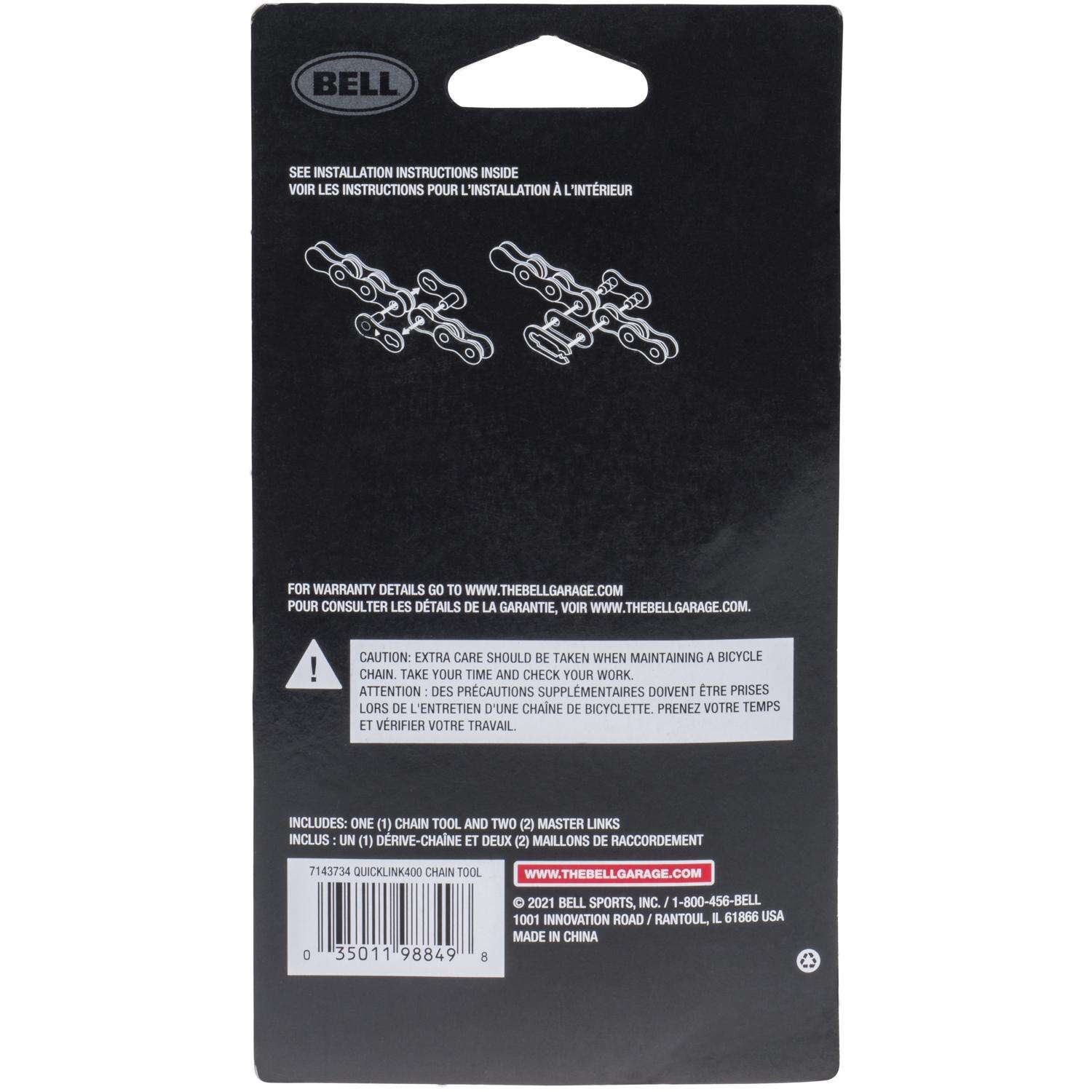 Bell Sports Quicklink Steel Chain Repair Kit Black