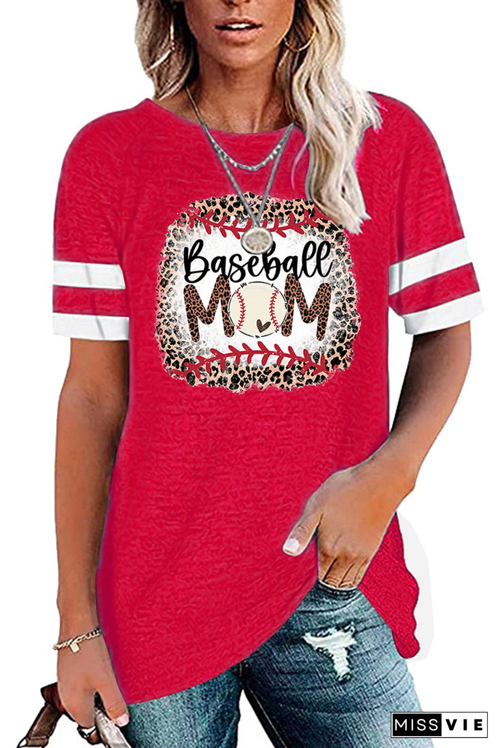 Baseball Mom Graphic Tees for Women Wholesale