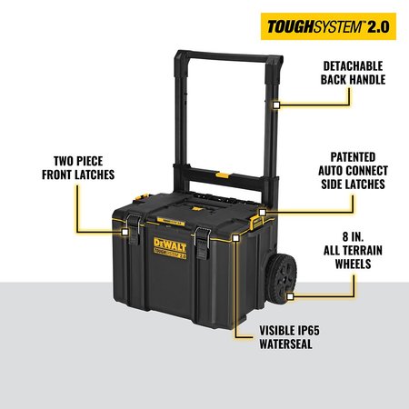 Dewalt-DWST08450 TOUGHSYSTEM 2.0 Rolling Tool Box Mobile Storage DS450