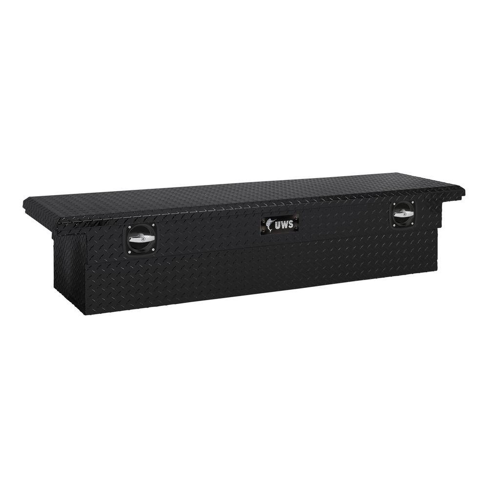 UWS 72 in. Matte Black Aluminum Secure Lock Tool Box with Low Profile (Heavy Packaging) EC10033