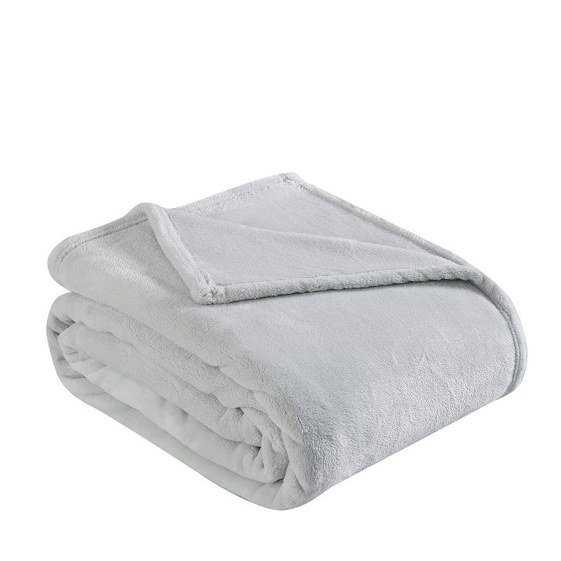 Eddie Bauer Solid Ivory Soft Plush Blanket